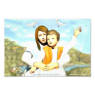 Virgin Mary and the Child Jesus Photo Print
