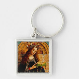 Virgin Mary by Jan van Eyck Key Ring
