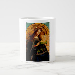 Virgin Mary by Jan van Eyck Large Coffee Mug