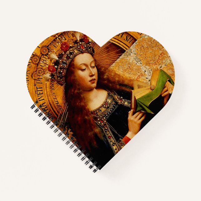 Virgin Mary by Jan van Eyck Notebook (Front)
