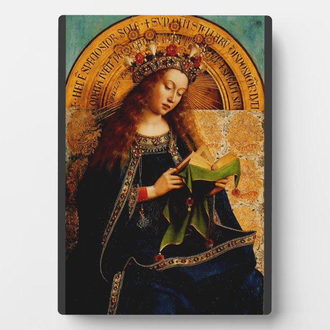 Virgin Mary by Jan van Eyck Plaque (Front)