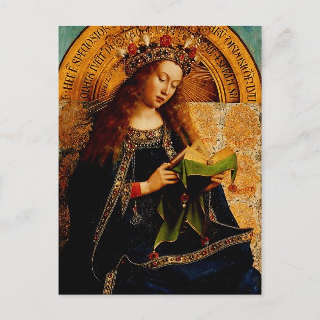 Virgin Mary by Jan van Eyck Postcard (Front)