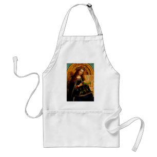 Virgin Mary by Jan van Eyck Standard Apron
