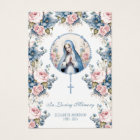 Virgin Mary Catholic Funeral Photo Holy Card -