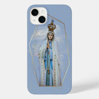 Virgin Mary Catholic Sky Blue & Gold Case-Mate iPhone 14 Plus Case