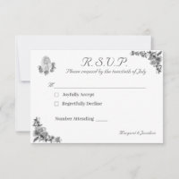 Virgin Mary Catholic Wedding Response Card