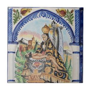 Virgin Mary Ceramic Tile