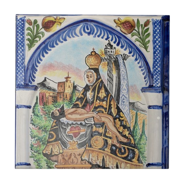 Virgin Mary Ceramic Tile (Front)