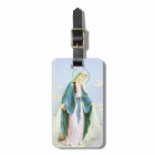 Virgin Mary Crescent Moon Luggage Tag
