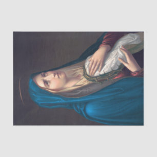 Virgin Mary crying, E. Steinmann  Tissue Paper