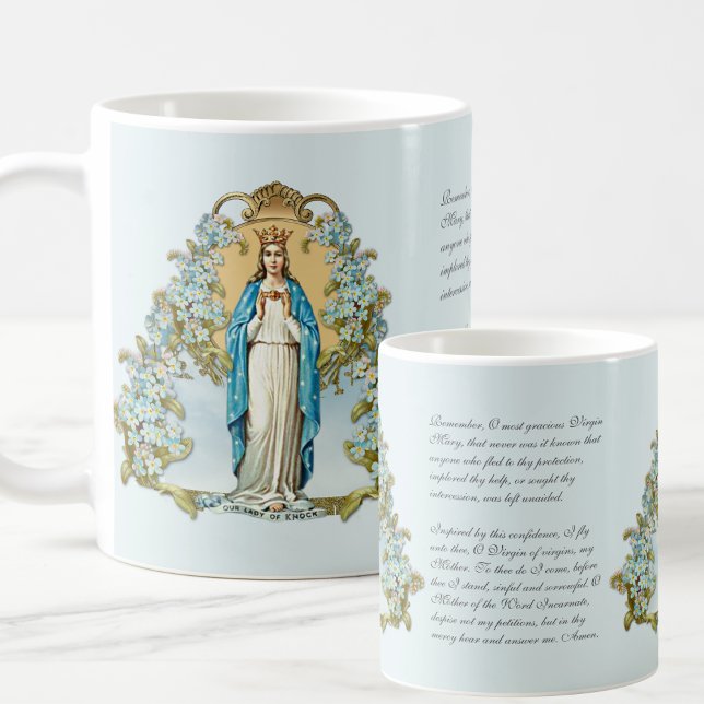 Virgin Mary Floral Religious Lady Of Knock Coffee Mug (Creator Uploaded)