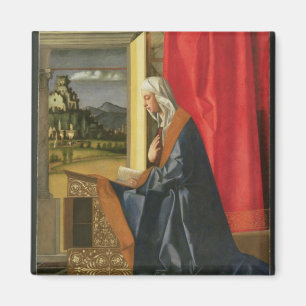 Virgin Mary, from The Annunciation diptych (oil on Magnet