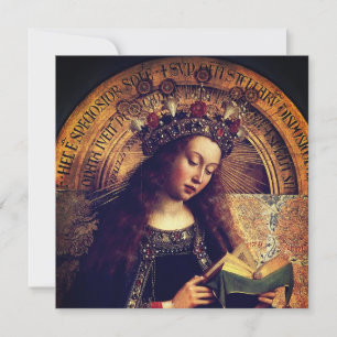 Virgin Mary -  Ghent Altarpiece by Jan van Eyck