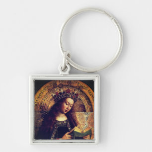 Virgin Mary - Ghent Altarpiece by Jan van Eyck Key Ring