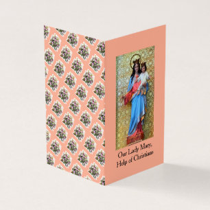 Virgin Mary, Help of Christians, Pray Card