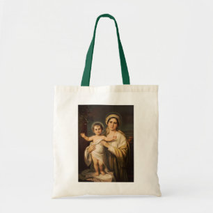 Virgin Mary holding baby Jesus  Tote Bag