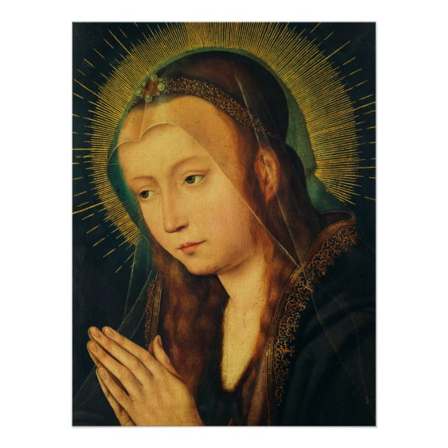 Virgin Mary in prayer Poster (Front)