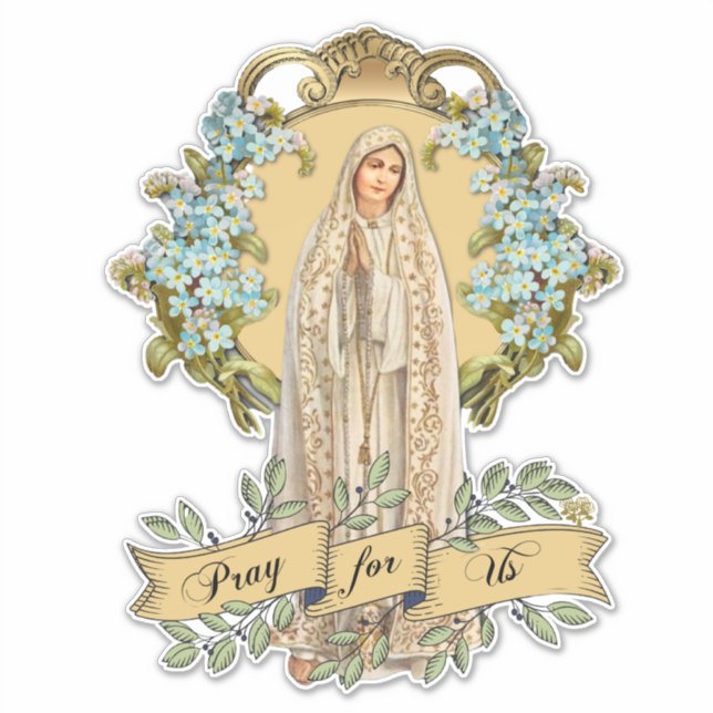 Virgin Mary Lady of Fatima Rosary Prayer (Front)