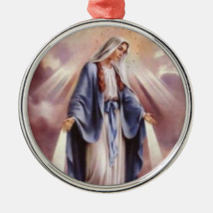 VIRGIN MARY METAL ORNAMENT