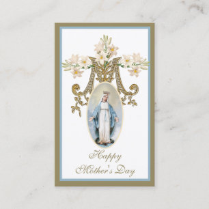 Virgin Mary Mother's Day Remembrance Holy Card