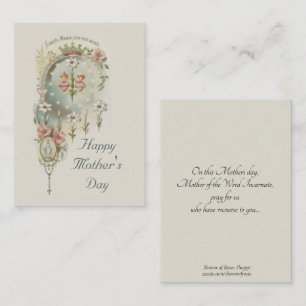 Virgin Mary Mother's Day Remembrance Holy Card