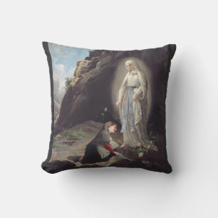 Virgin Mary of Lourdes Cushion