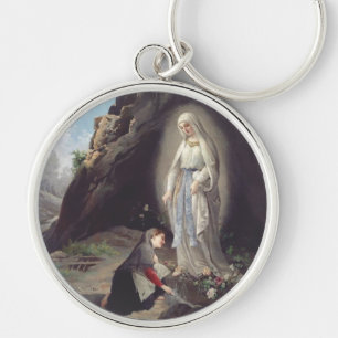 Virgin Mary of Lourdes Key Ring