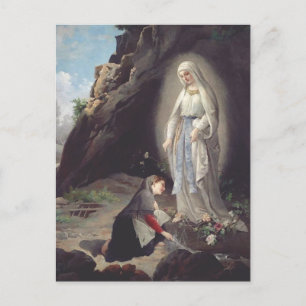Virgin Mary of Lourdes Postcard
