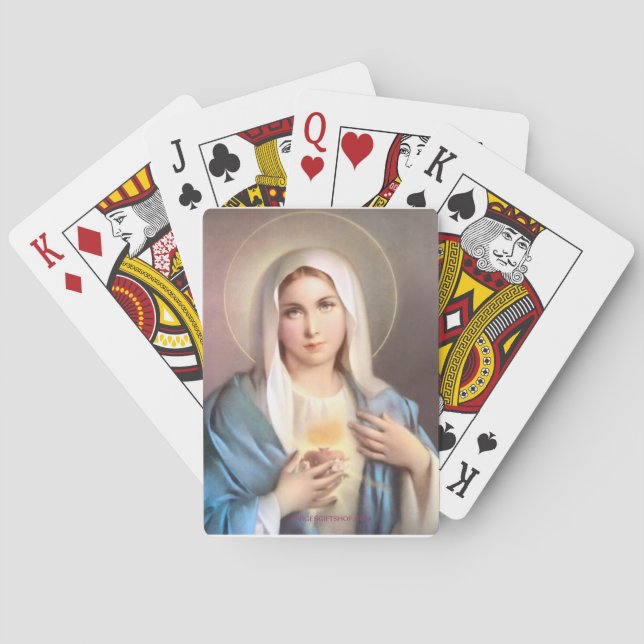 VIRGIN MARY PLAYING CARDS (Back)