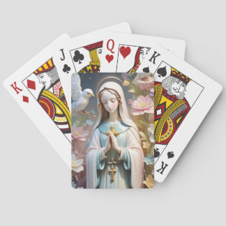 Virgin Mary playing cards, poker cards