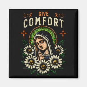 Virgin Mary Prayer Give Comfort Christian Pray God Magnet