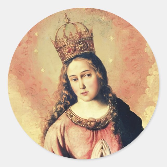 Virgin Mary Regina Caeli Sticker (Front)