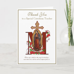 Virgin Mary Religious Guadalupe Catholic Card