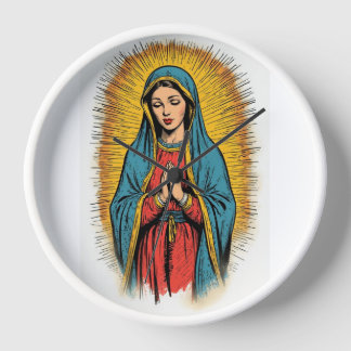 Virgin Mary Retro Wall Clock