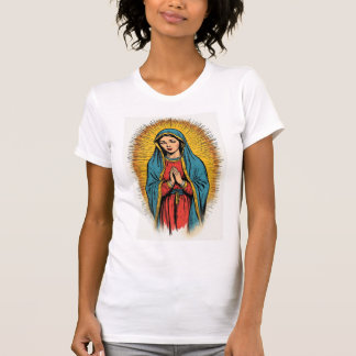 Virgin Mary Retro Women's Tee Shirt