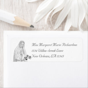 Virgin Mary Return Address Label