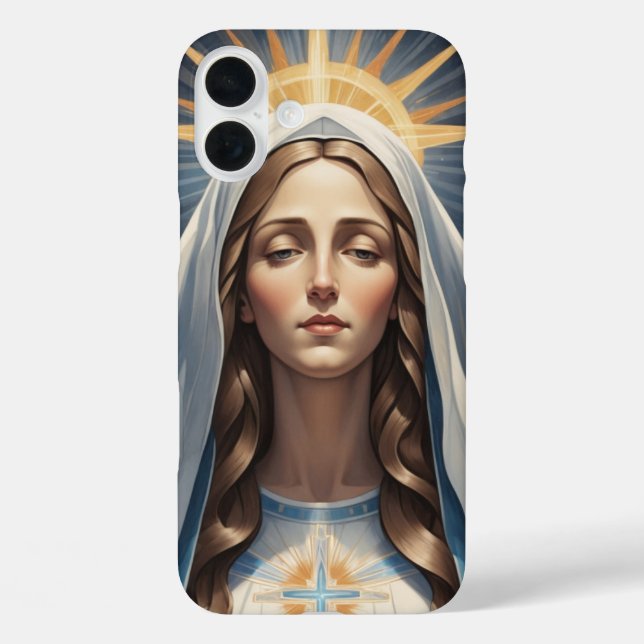 Virgin Mary Roman Catholic Sacred Devotional Gift Case-Mate iPhone Case (Back)