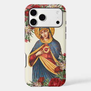 Virgin Mary Sorrowful Mother Religious Floral