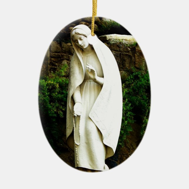 Virgin Mary Statue Ornament (Front)