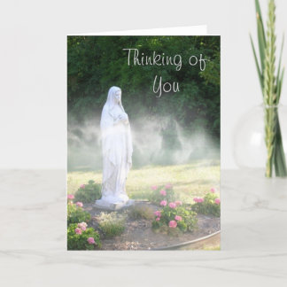 Virgin Mary Thinking of You" Thank You Card