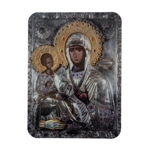 Virgin Mary Three-Handed Icon Religious Magnet