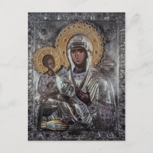 Virgin Mary Three-Handed Icon Religious Postcard