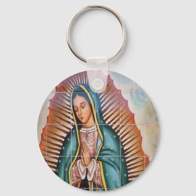 Virgin Mary / Virgen de Guadalupe Key Ring (Front)