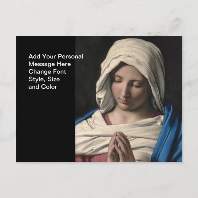 Virgin Mary / Virgen Maria Postcard (Front)