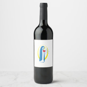Virgin Mary Wine Label