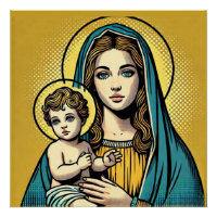 Virgin Mary with baby Jesus Christ