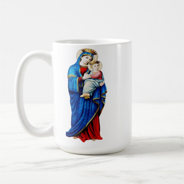 Virgin Mary with Baby Jesus Coffee Mug (Left)