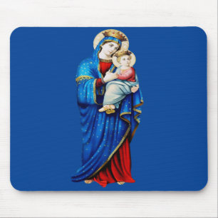 Virgin Mary with Baby Jesus Mouse Pad