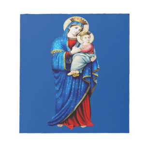 Virgin Mary with Baby Jesus Notepad