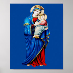 Virgin Mary with Baby Jesus Poster